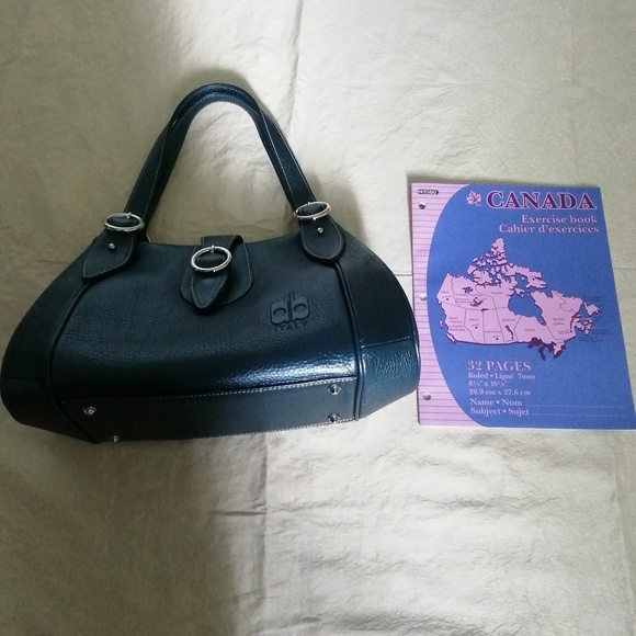 Arnaldo Bassini Italy teal leather shoulder bag - Picture 7 of 8